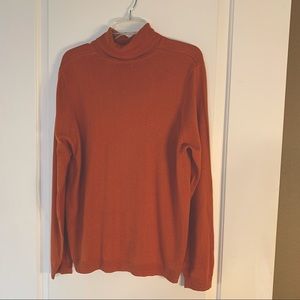 Orvis Orange Turtleneck Sweater